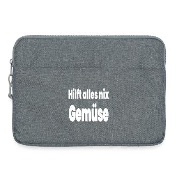 Gemüse - Laptoptasche 15" - Grau meliert - Vorne