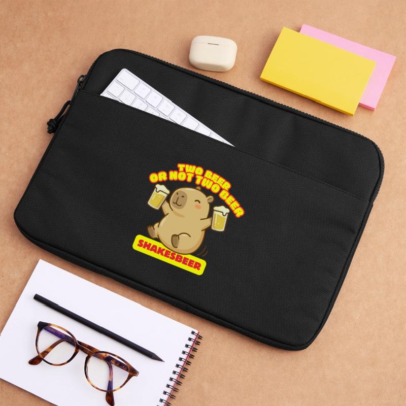 Zwei Bier oder nicht zwei Bier – Shakesbeer – Capybara Laptoptasche 15"