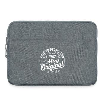 mai 1967 – Légende des sommets et montagnes - Sacoche pour ordinateur portable 15 pouces - gris chiné - Devant