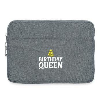 45th Birthday Gifts - Laptop bag 15" - heather grey - Front