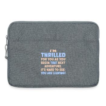 Goodbye Farewell Job - Laptop bag 15" - heather grey - Front