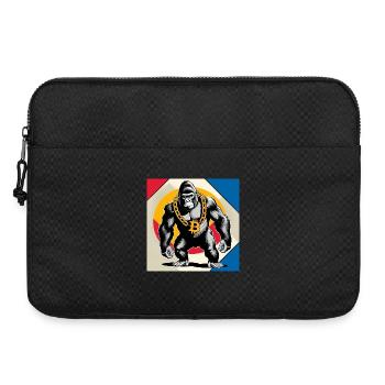 Bitcoin Gorilla Kettenheld - Laptoptasche 15" - Schwarz - Vorne
