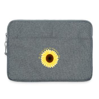 Sois le rayon de soleil pour la journée de quelqu’un - Sacoche pour ordinateur portable 15 pouces - gris chiné - Devant