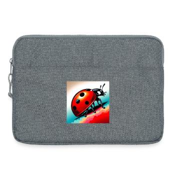 Marienkäfer - Laptoptasche 15" - Grau meliert - Vorne