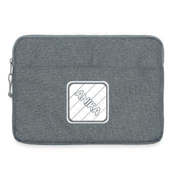 Anika comme prénom - Sacoche pour ordinateur portable 15 pouces - gris chiné - Devant