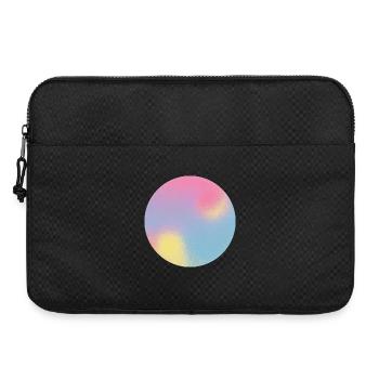 Aura-Check-Pastellgradientensphäre - Laptoptasche 15" - Schwarz - Vorne
