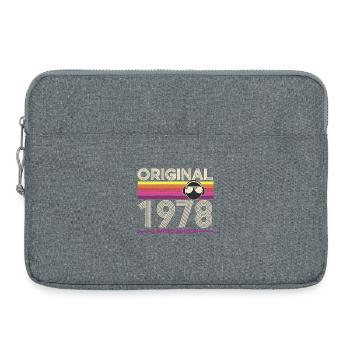 Originale Retro Limited Edition von 1978 - Laptoptasche 15" - Grau meliert - Vorne