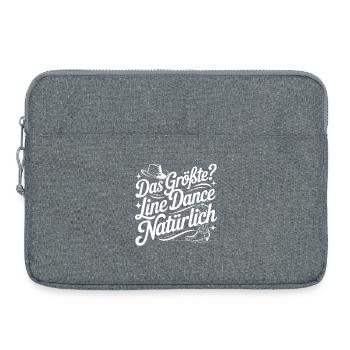 Line Dance Natürlich - Laptoptasche 15" - Grau meliert - Vorne