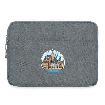 Rostocker Stadtansichtssache - Laptoptasche 15" - Grau meliert - Vorne