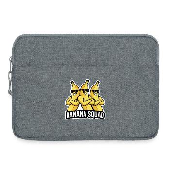 Banane Rigolote : Design Fruit et Humour - Sacoche pour ordinateur portable 15 pouces - gris chiné - Devant