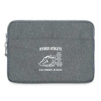 Fitness hybride pour athlètes en traîneau - Sacoche pour ordinateur portable 15 pouces - gris chiné - Devant