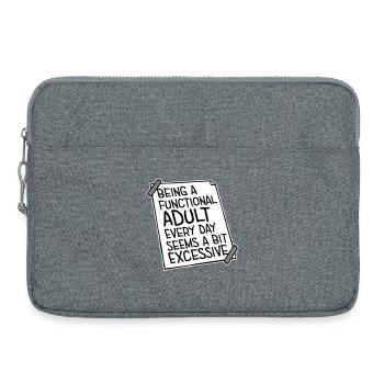 Being A Functional Adult Every Day Seems Excessive - Laptop bag 15" - heather grey - Front