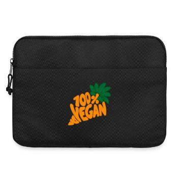 Nutrition alimentaire 100 % vegan Drôle - Sacoche pour ordinateur portable 15 pouces - noir - Devant