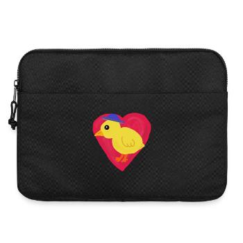 Enfant enfant à motif de cœur - Sacoche pour ordinateur portable 15 pouces - noir - Devant