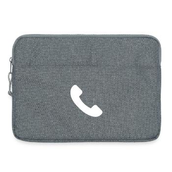 telephone - Laptop bag 15" - heather grey - Front