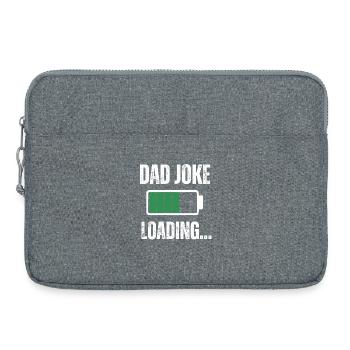 DAD JOKE - Laptop bag 15" - heather grey - Front