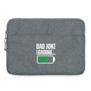 DAD JOKE - Laptop bag 15" - heather grey - Front