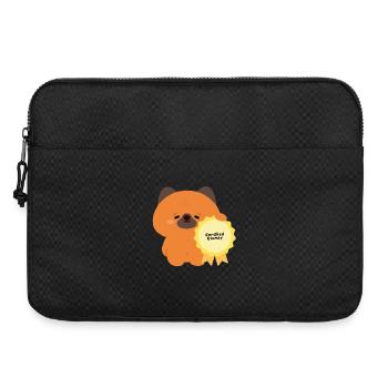 Zertifizierter Tollpatschiger Welpe - Laptoptasche 15" - Schwarz - Vorne
