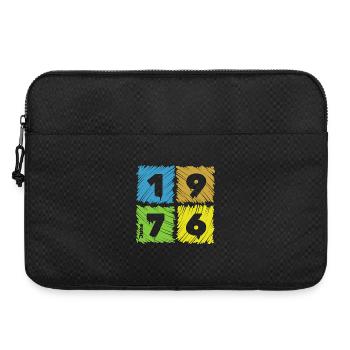 50th Birthday Colored Patches since 06/1976 - Laptop bag 15" - black - Front
