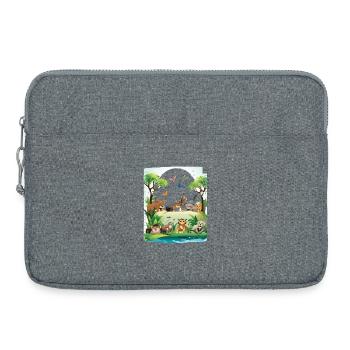 Wildlife Jungle Parade - Laptop bag 15" - heather grey - Front
