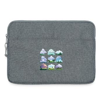 Dessin animé Cloudscapes - Sacoche pour ordinateur portable 15 pouces - gris chiné - Devant