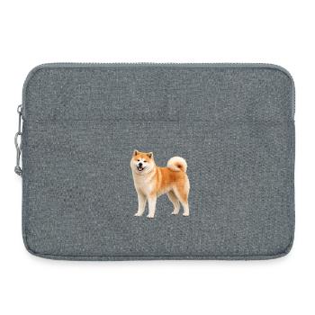 Akita-Inu-Erz - Laptoptasche 15" - Grau meliert - Vorne