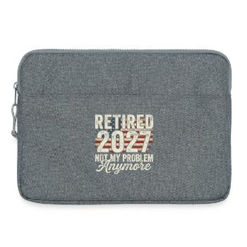 Retirement in 2027 – no longer my problem. Retirement - Laptop bag 15" - heather grey - Front
