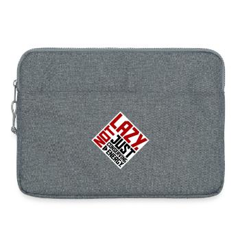 Pas paresseux, juste économiser de l’énergie, drôle de paresseux à dire - Sacoche pour ordinateur portable 15 pouces - gris chiné - Devant