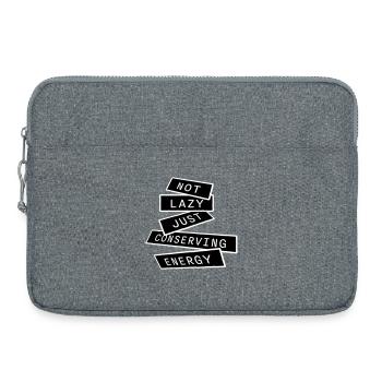Pas paresseux, juste économiser de l’énergie, drôle de paresseux à dire - Sacoche pour ordinateur portable 15 pouces - gris chiné - Devant