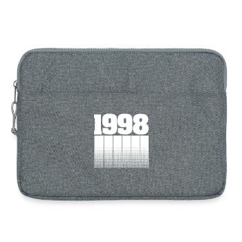 Anniversaire 1998 - Sacoche pour ordinateur portable 15 pouces - gris chiné - Devant