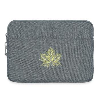 Maple Leaf / Botany - Natural - Laptop bag 15" - heather grey - Front