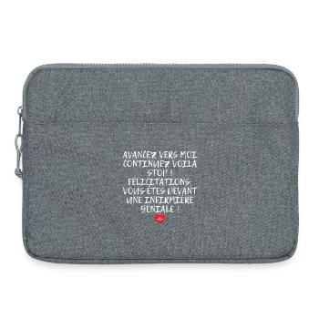 Humour Super Cadeau Pour Infirmière - Sacoche pour ordinateur portable 15 pouces - gris chiné - Devant