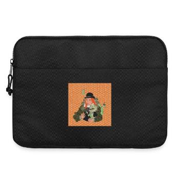 Barocke Lady mit Drache Humorvolles Fantasy Design - Laptoptasche 15" - Schwarz - Vorne