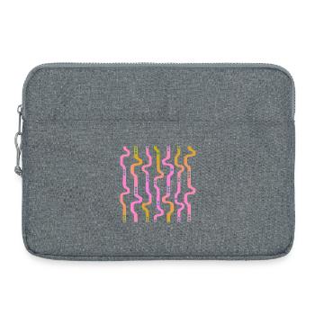 Wiggle Wellenstreifen L Streifen L Riso Übergang - Laptoptasche 15" - Grau meliert - Vorne