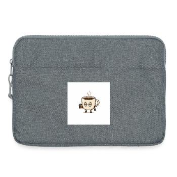 I am tired - Laptop bag 15" - heather grey - Front