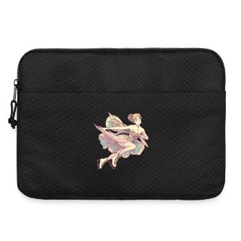 Figure skating in Art Nouveau style – pastel dream - Laptop bag 15" - black - Front