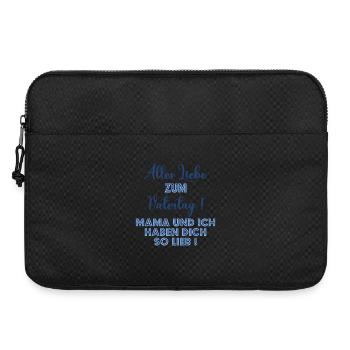 Erster Vatertag - Papa Mama Baby - Laptoptasche 15" - Schwarz - Vorne