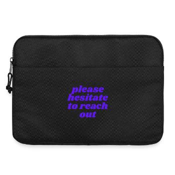please hesitate to reach out - Laptop bag 15" - black - Front