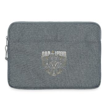 Père Légende Motard Loups - Father's Day - Sacoche pour ordinateur portable 15 pouces - gris chiné - Devant