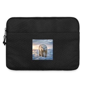 Ours polaire arctique sur la glace - Sacoche pour ordinateur portable 15 pouces - noir - Devant