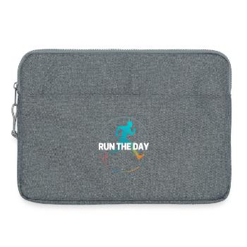 Courir - Courir la journée Motivation Jogging - Sacoche pour ordinateur portable 15 pouces - gris chiné - Devant