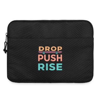 Drop Push Rise Skateboard - Laptop bag 15" - black - Front