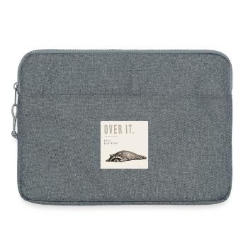Over It Funny Raccoon - Laptoptasche 15" - Grau meliert - Vorne