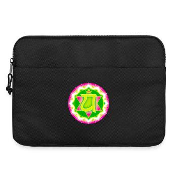 Heart Chakra Anahata - Laptop bag 15" - black - Front
