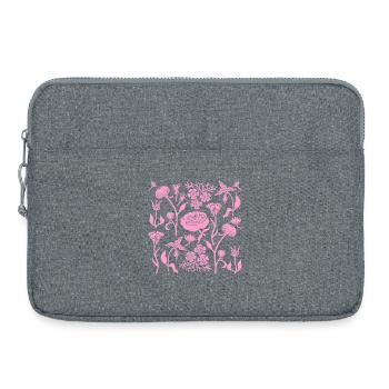 Peonies Forever L Botanical Peonies L Pink - Laptop bag 15" - heather grey - Front