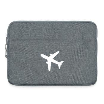 airplane - Laptop bag 15" - heather grey - Front