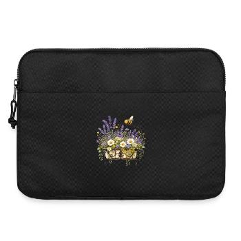 Bee-friendly flower box - Laptop bag 15" - black - Front