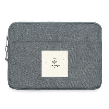 Live Laugh Lack Gesoffen - Laptoptasche 15" - Grau meliert - Vorne
