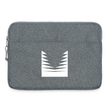 Conception du motif triangle - Sacoche pour ordinateur portable 15 pouces - gris chiné - Devant