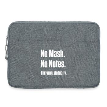 Unmaskierte Null Reue – Späte Diagnose ND - Laptoptasche 15" - Grau meliert - Vorne